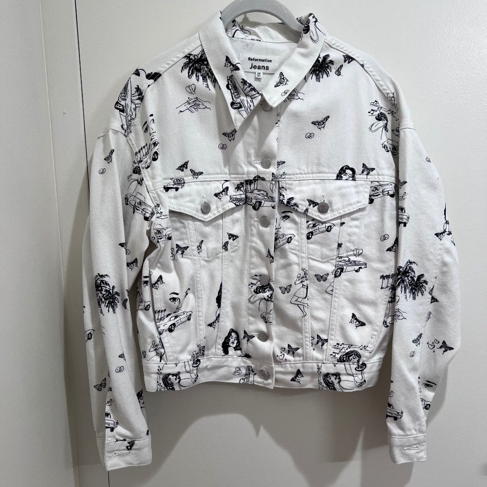 The Reformation Joyride Relaxed Denim Jacket - Picture 2 of 5